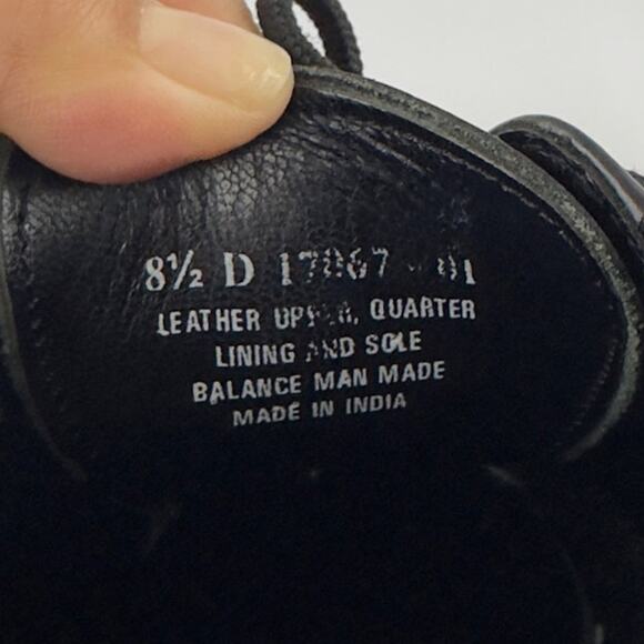 Florsheim Lexington‎ cap toe black oxford M-8.5 - Picture 7 of 9